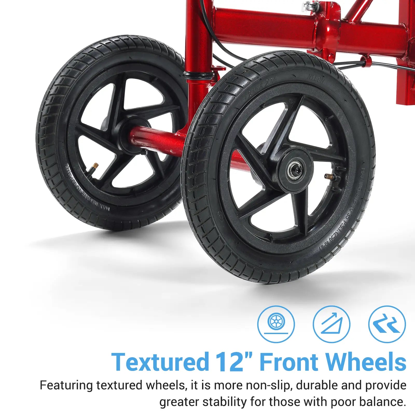 All Terrain Foldable Knee Scooter Walker12‘’ wheels