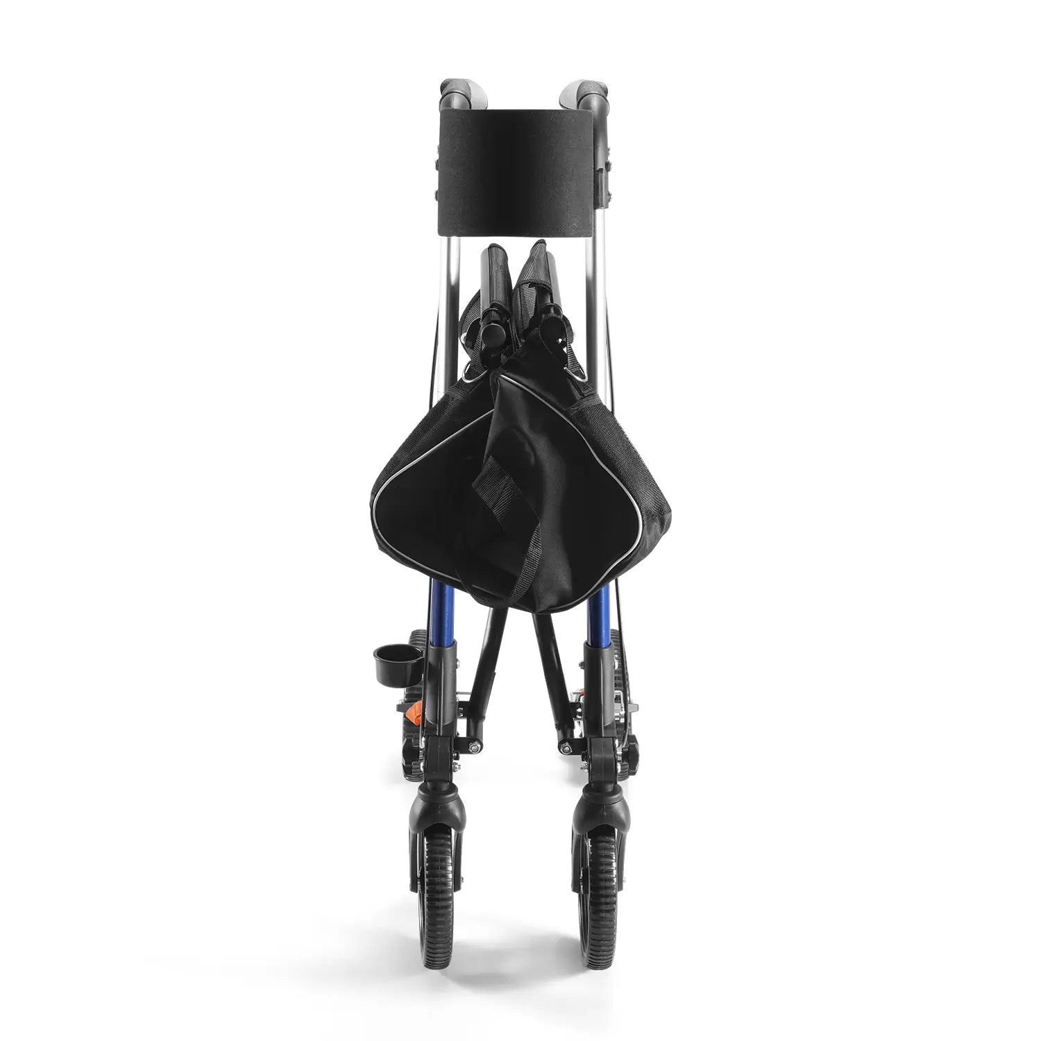 Folding Rolling Walker for Seniors with Seat Blue Folding