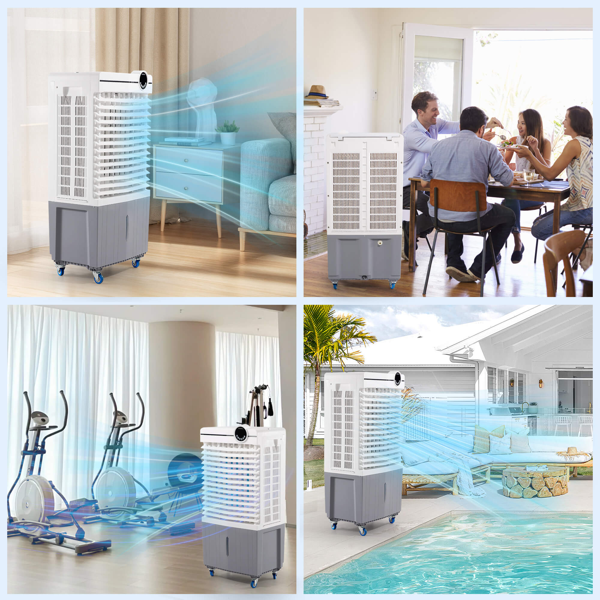 Evaporative Air Cooler 6500CFM#Style_4800 CFM