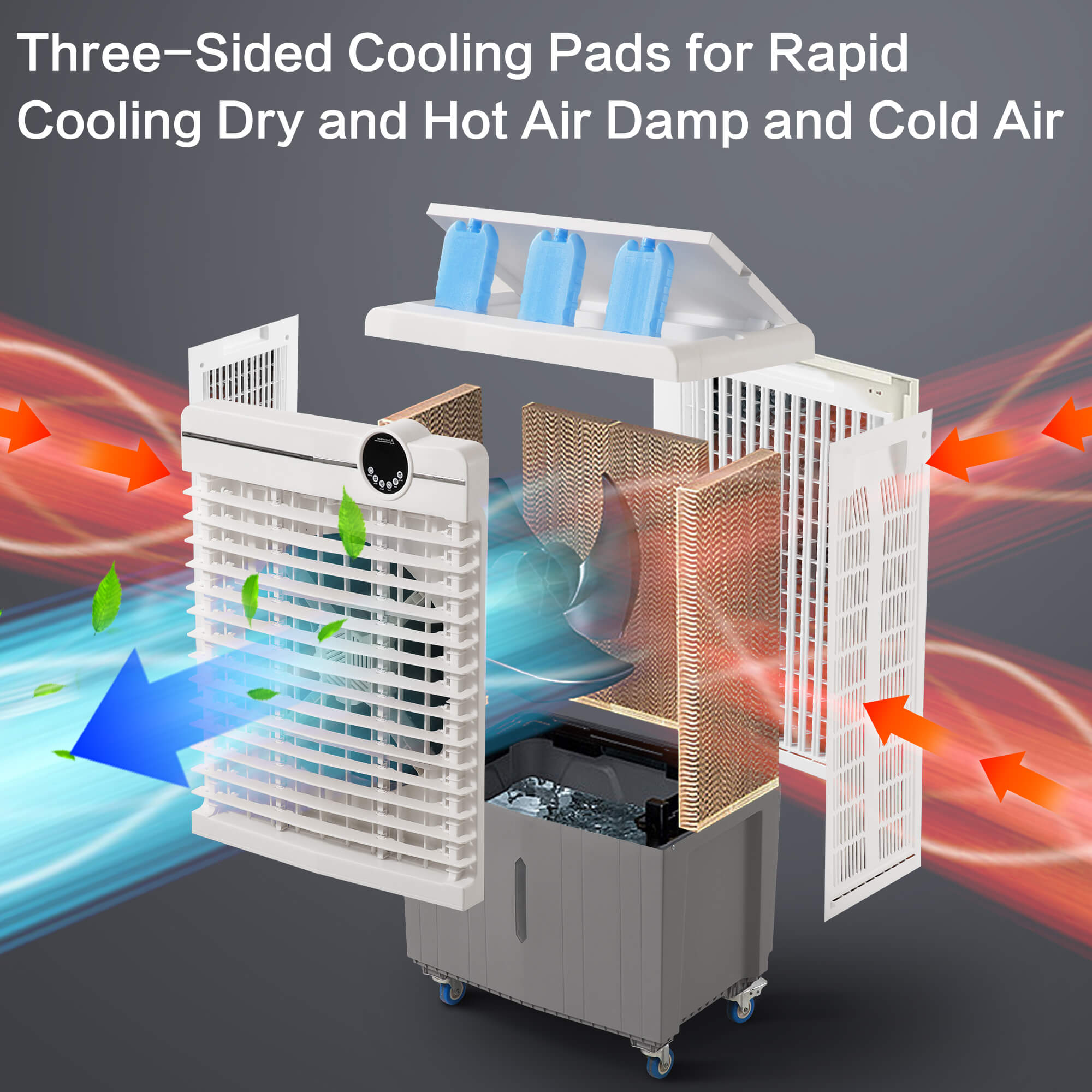Evaporative Air Cooler 6500CFM#Style_4800 CFM