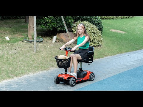 soulout 4 Wheel Electric Mobility Scooter video#Color_Red