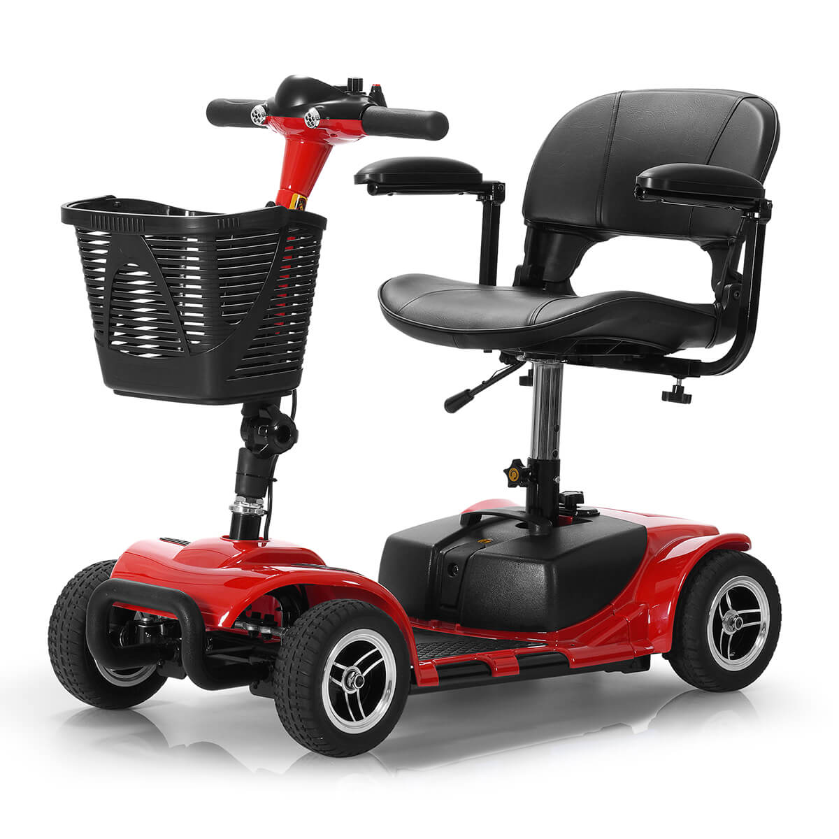 4 Wheel Electric Mobility Scooter#Color_Red