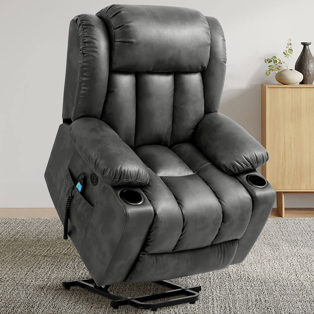 Grey power shop recliner chair