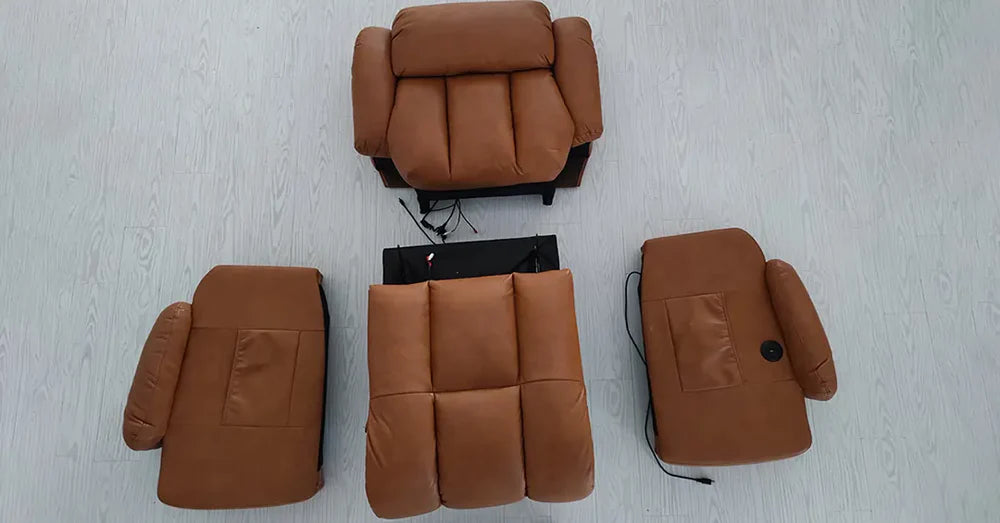 how to disassemble a power recliner chair