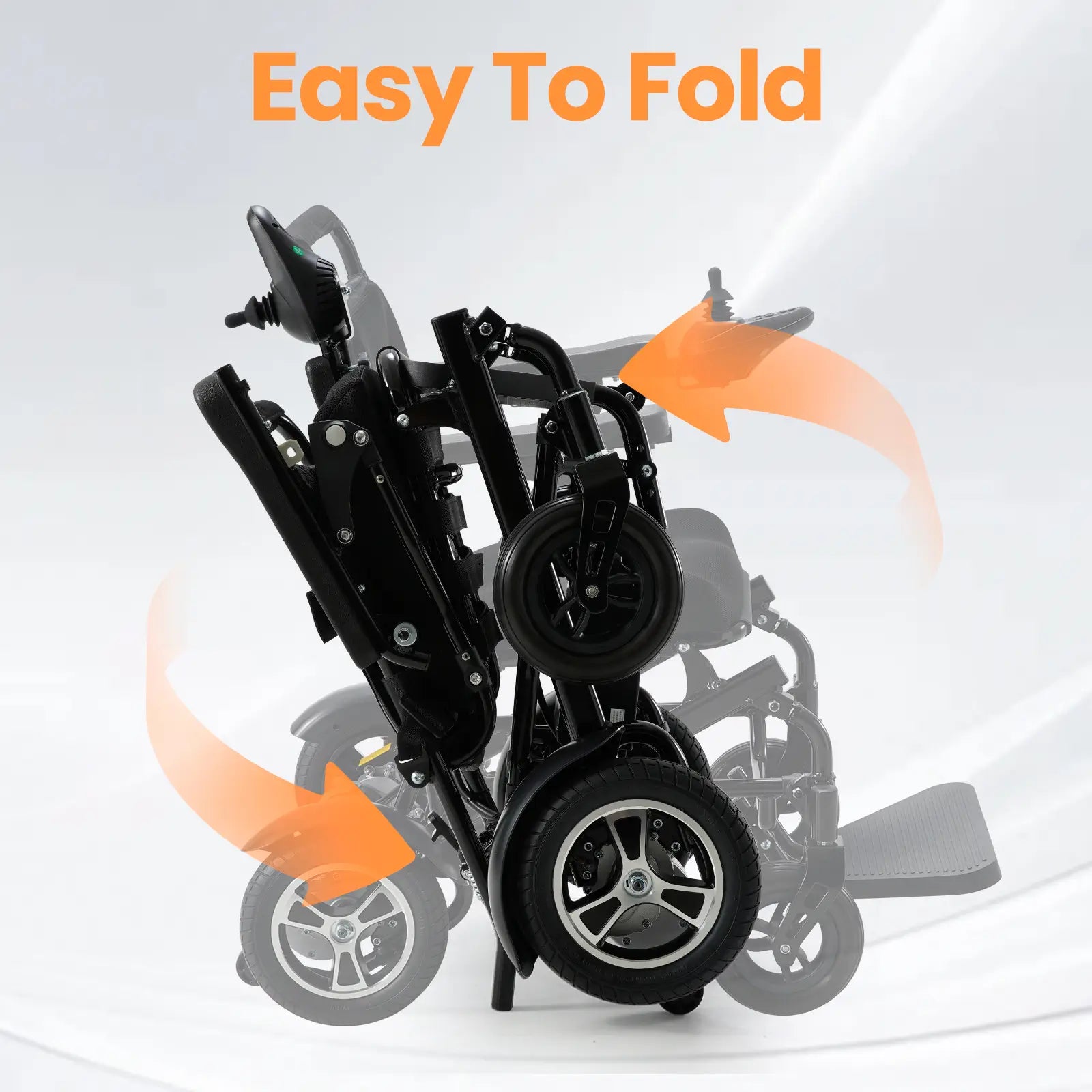 30 Miles Long Travel Range Lightweight Electric Wheelchai-easy to fold