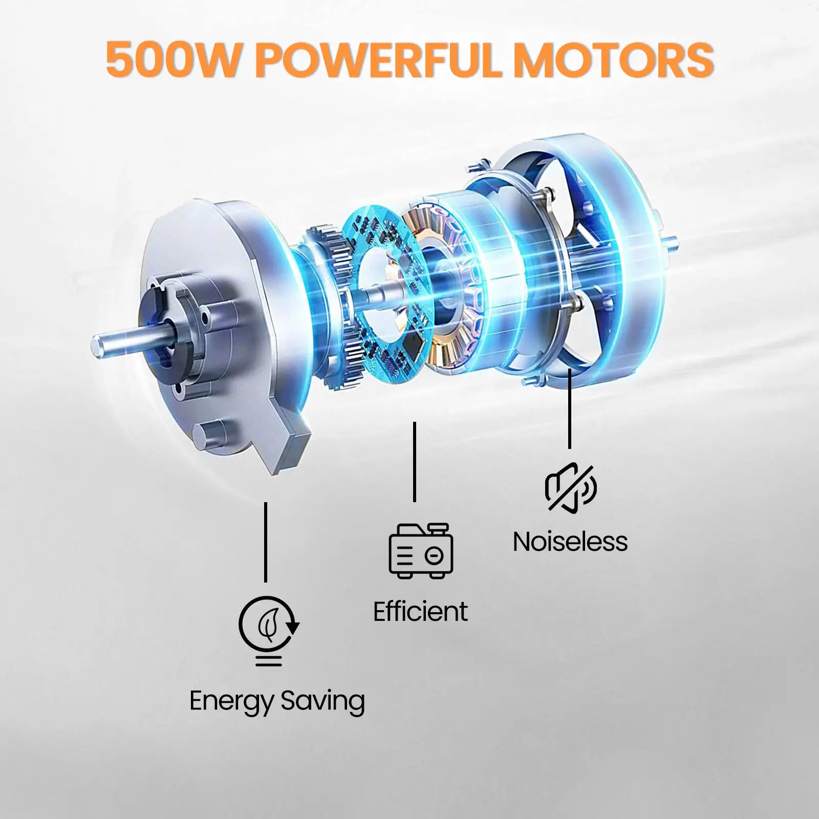 30 Miles Long Travel Range Lightweight Electric Wheelchair-500W powerful motors