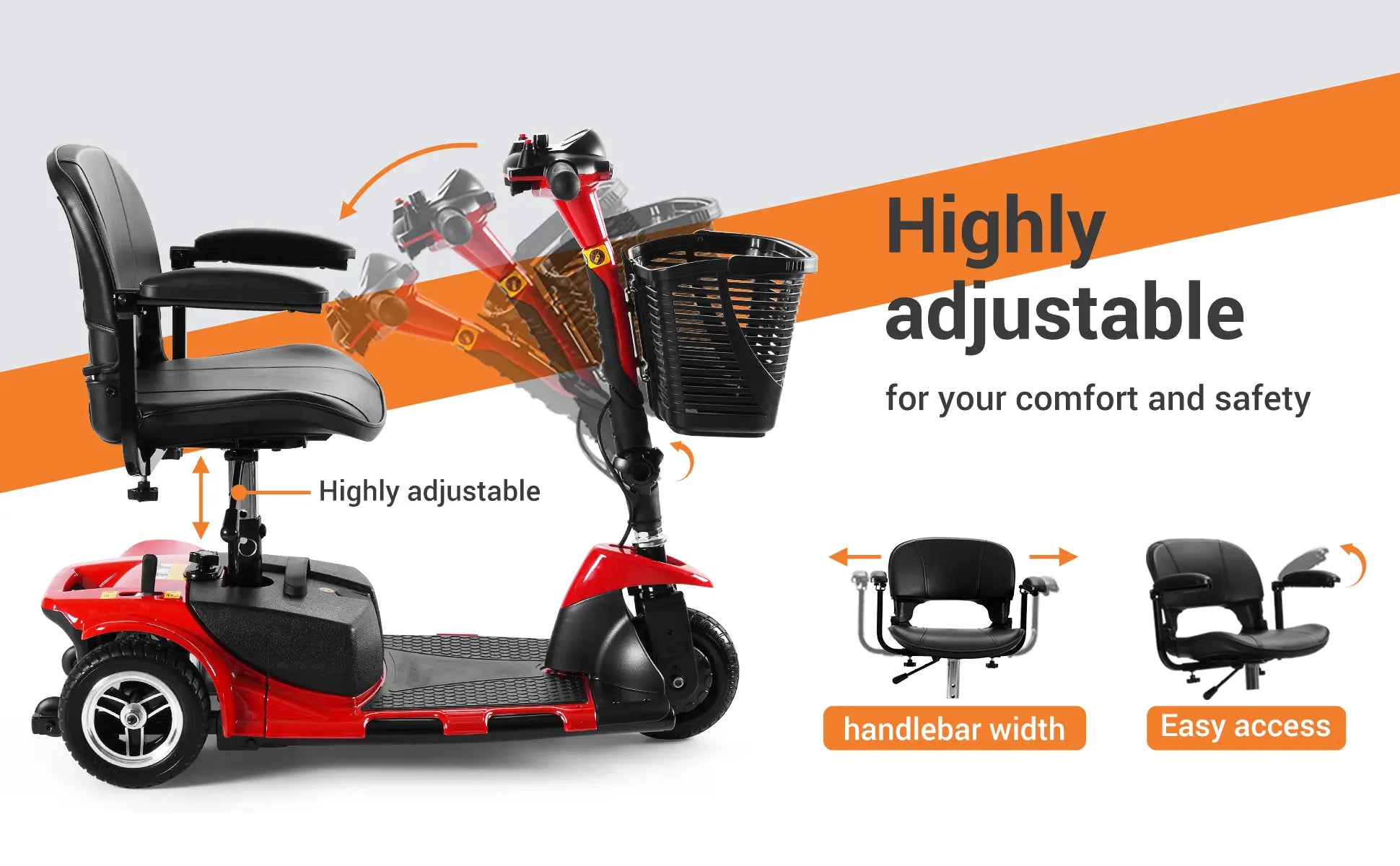 SOULOUT 3 Wheel Scooter Highly adjustable