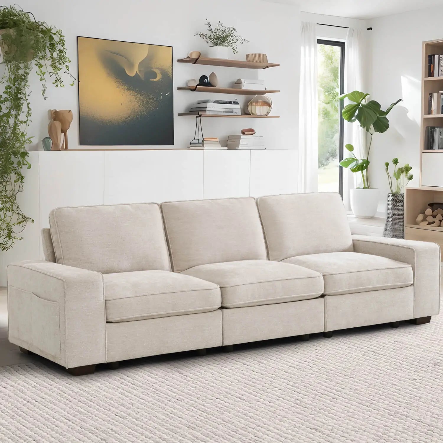 SOULOUT modular sectional sofa with storage -3 seat#Style_Three Seat