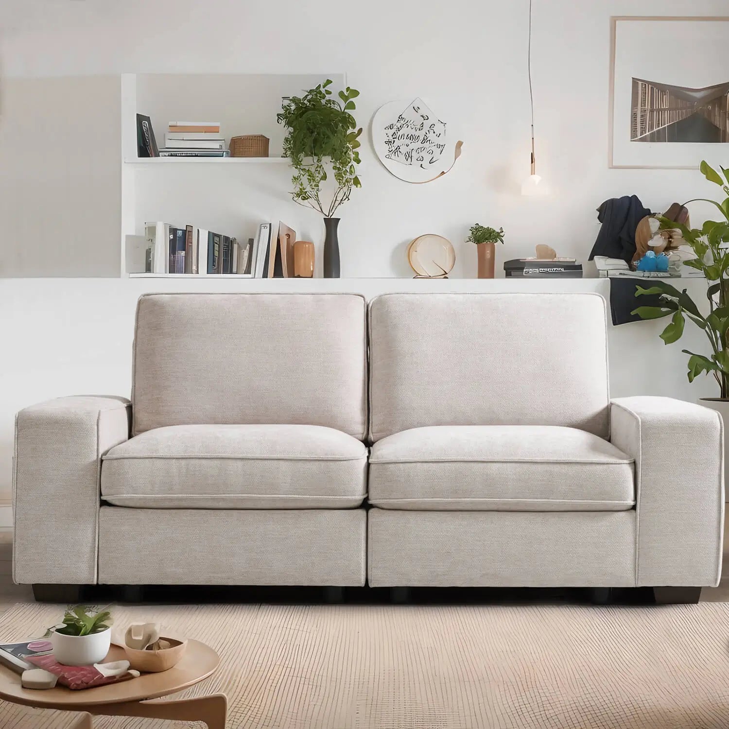 SOULOUT modular sectional sofa with storage -loveseat #Style_Loveseat