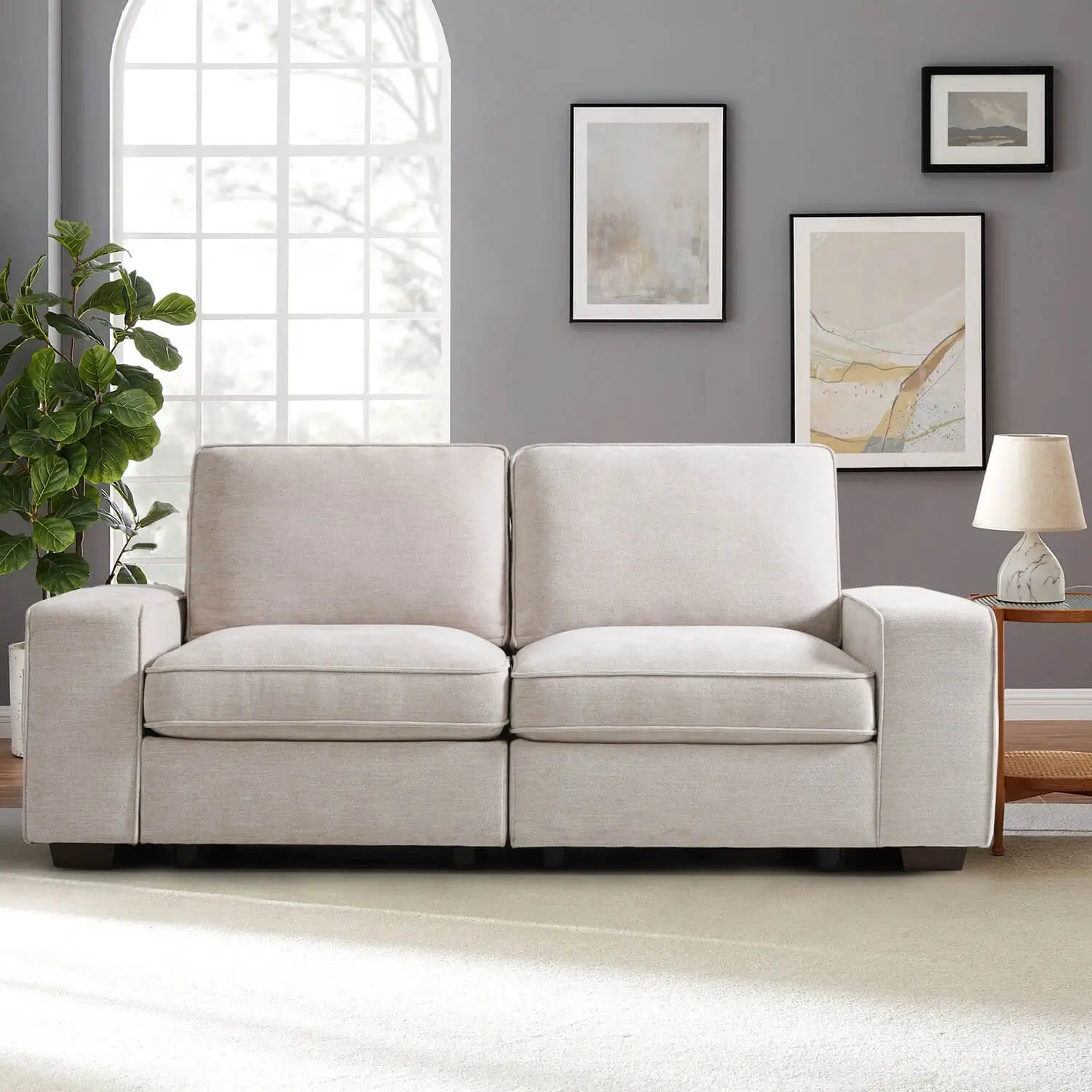 SOULOUT modular sectional sofa with storage -loveseat #Style_Loveseat