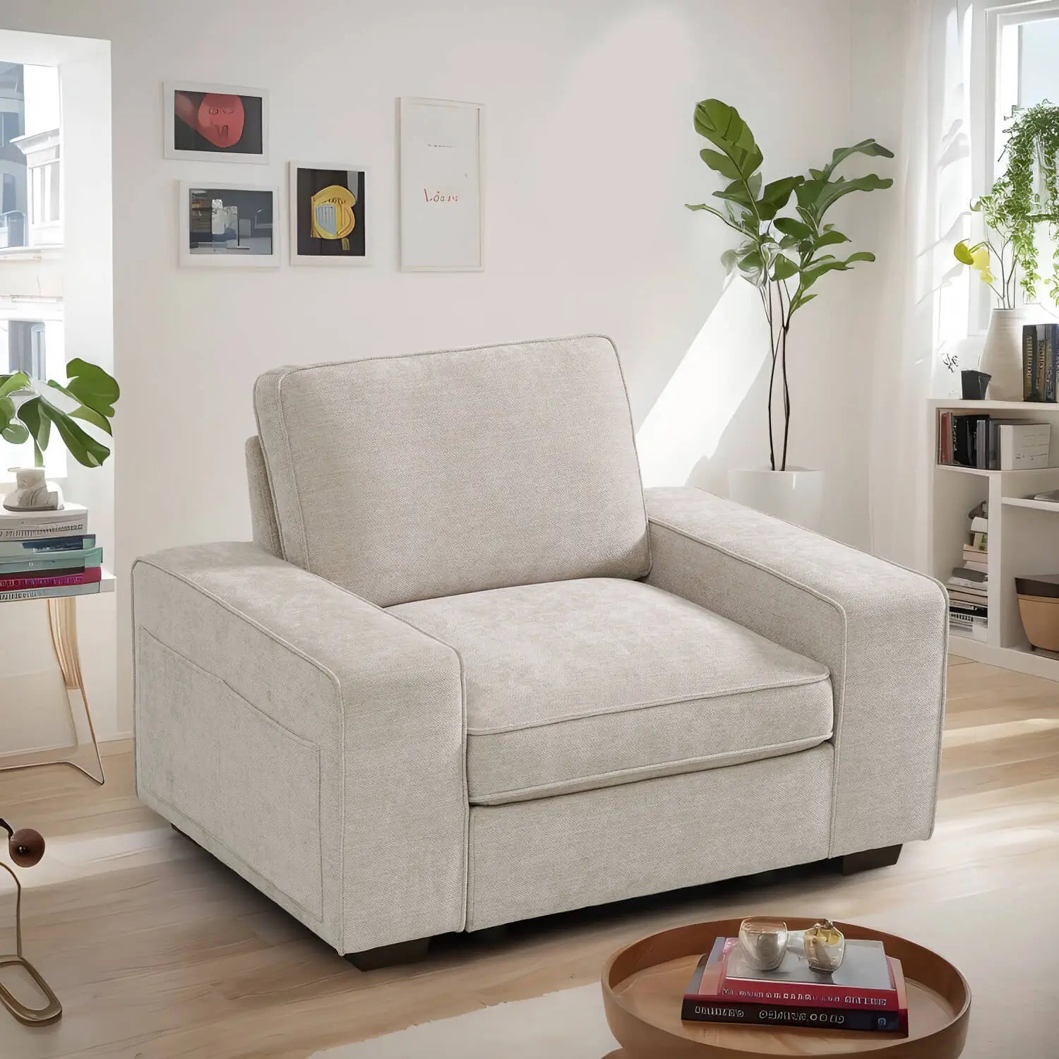 SOULOUT modular sectional sofa with storage -single seat#Style_Single