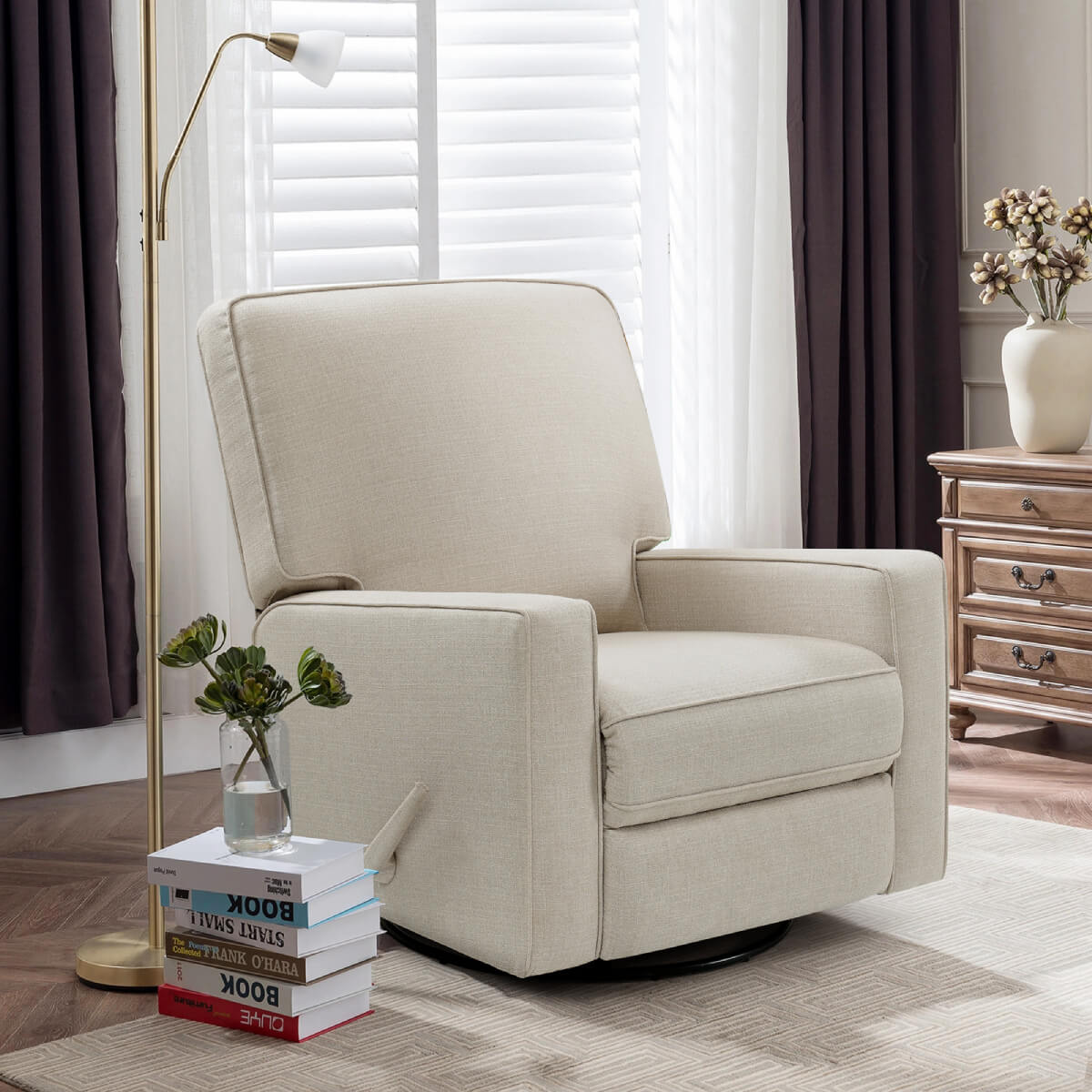 Beige deals rocker recliner