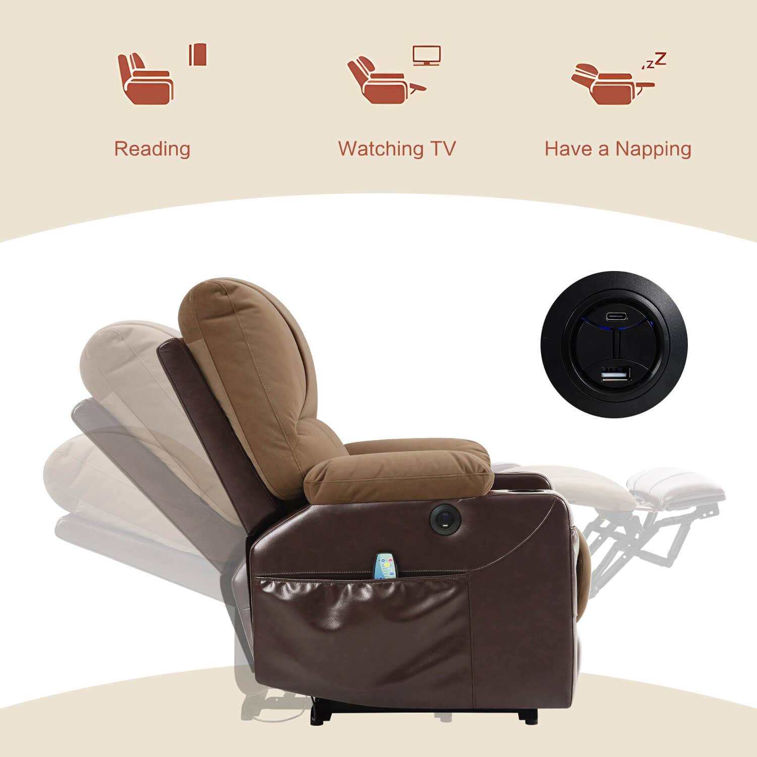 Lazy boy leather wall hugger recliners hot sale