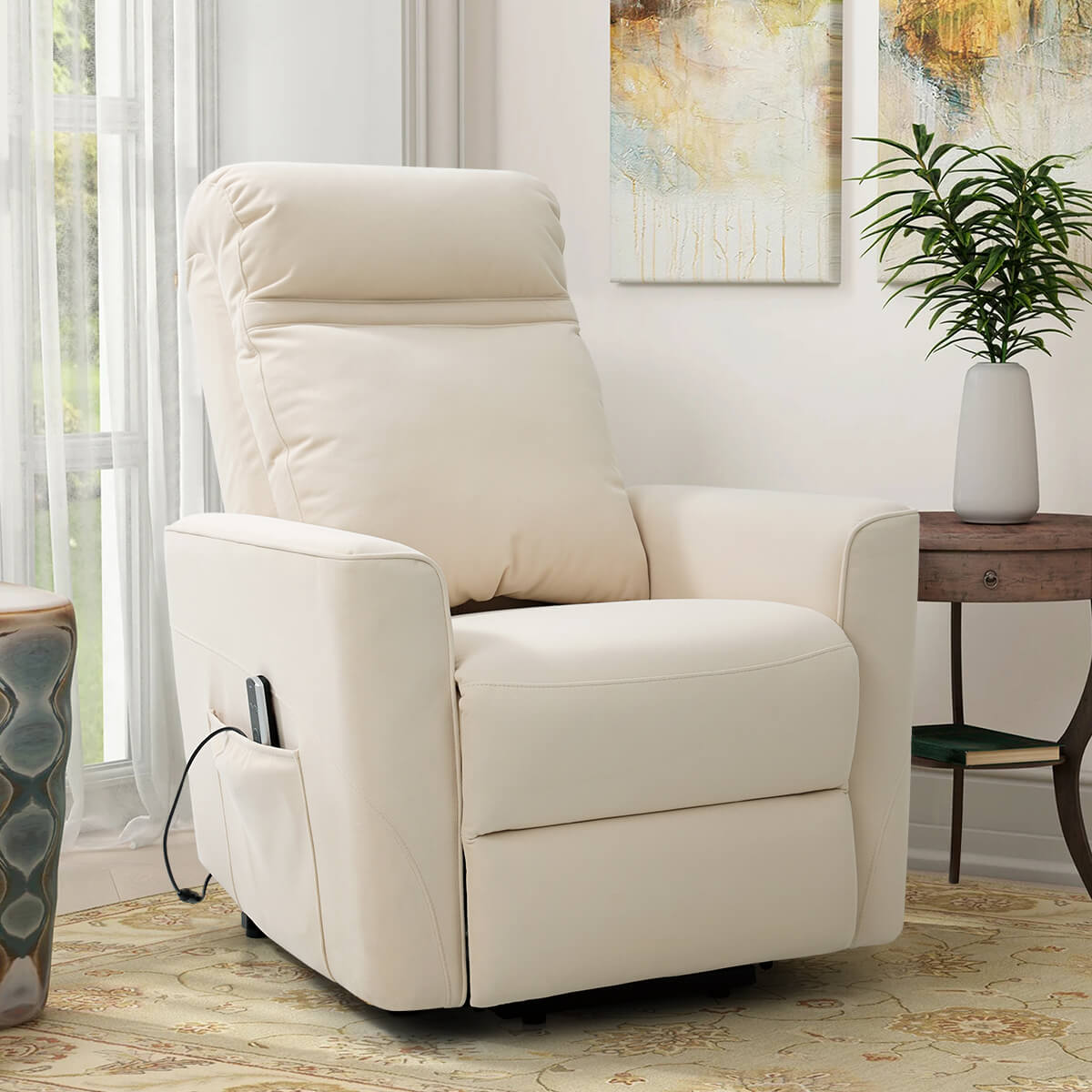Soulout 8022 Power Lift Chair with Kneading Massage beige