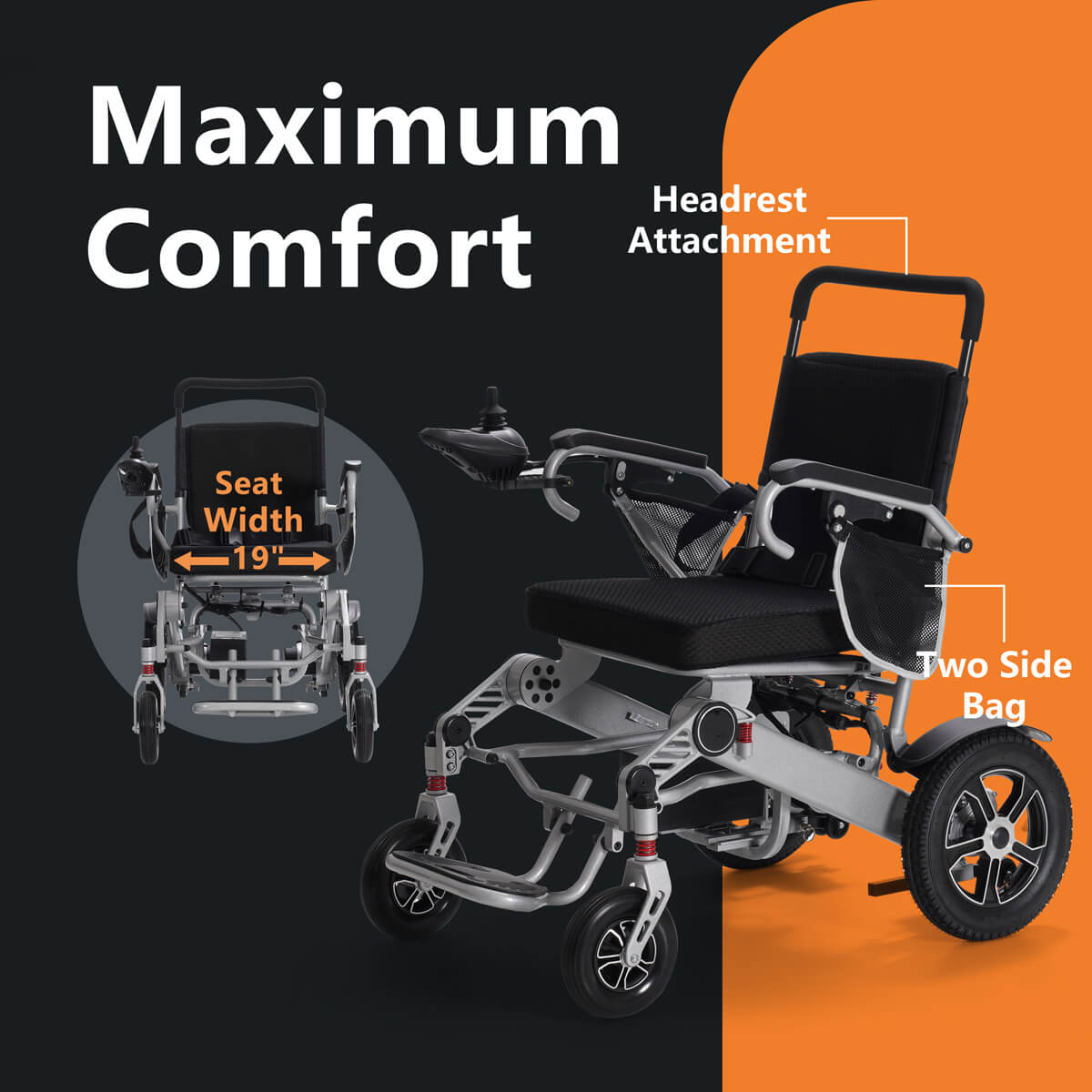 Soulout Portable Folding Electric Power Wheelchair