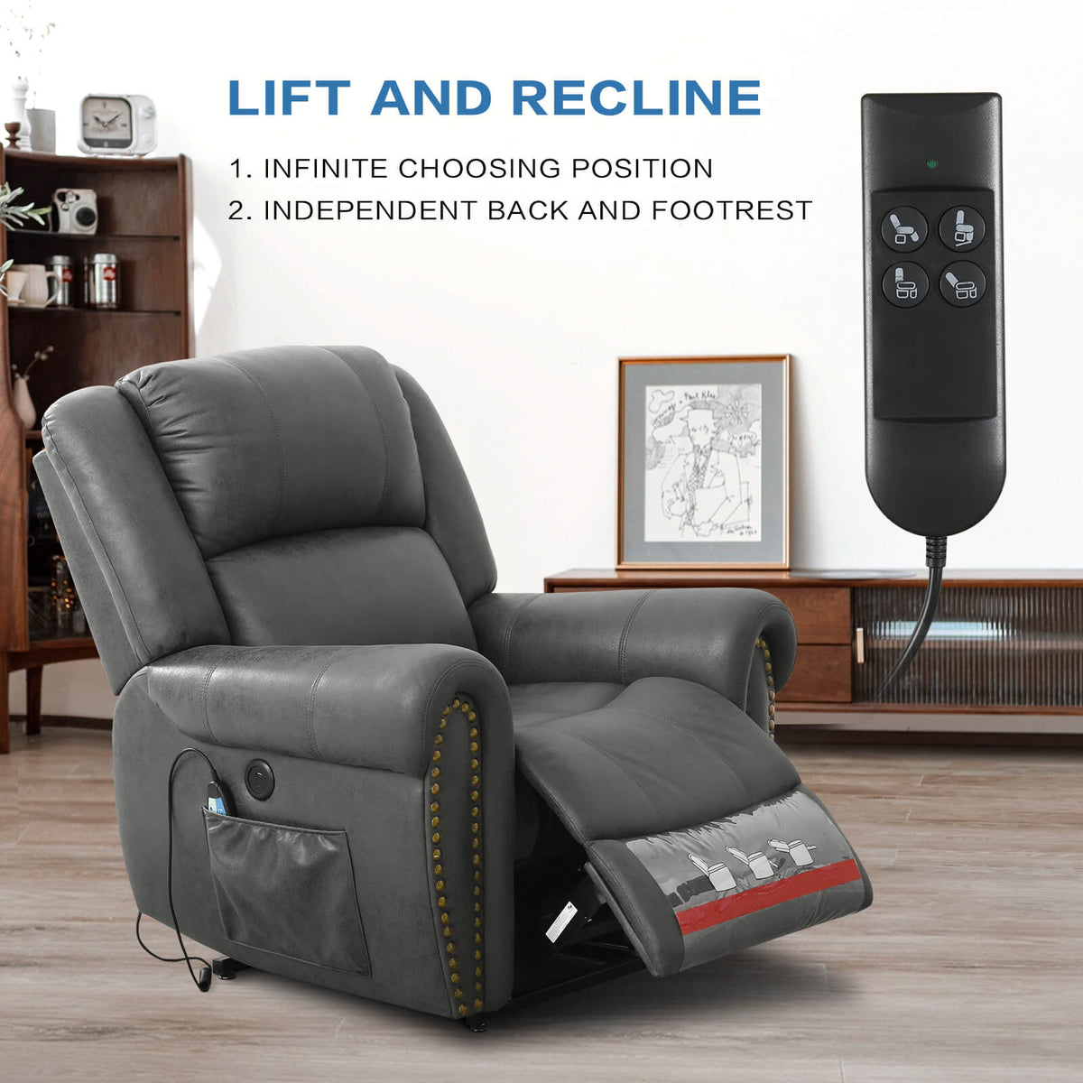 Large Infinite Position Lift Chair Recliners Soulout
