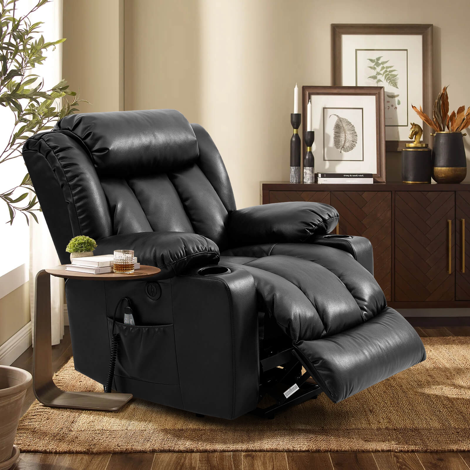 Black best sale lift chair